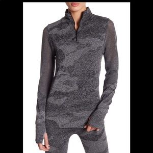 C & C California camo mesh contrast pullover